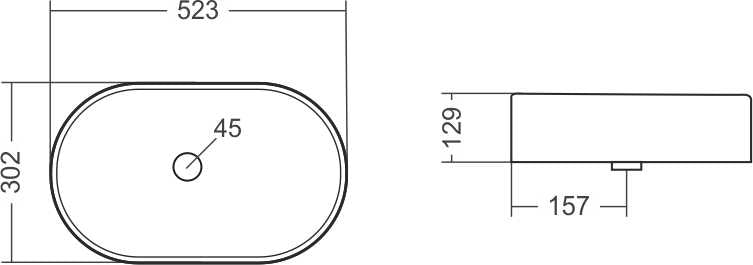 Aqutop Arizon Table Top Wash Basin