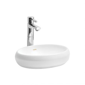 S2020147 Caddie Table Top Wash Basin Snow White Cera