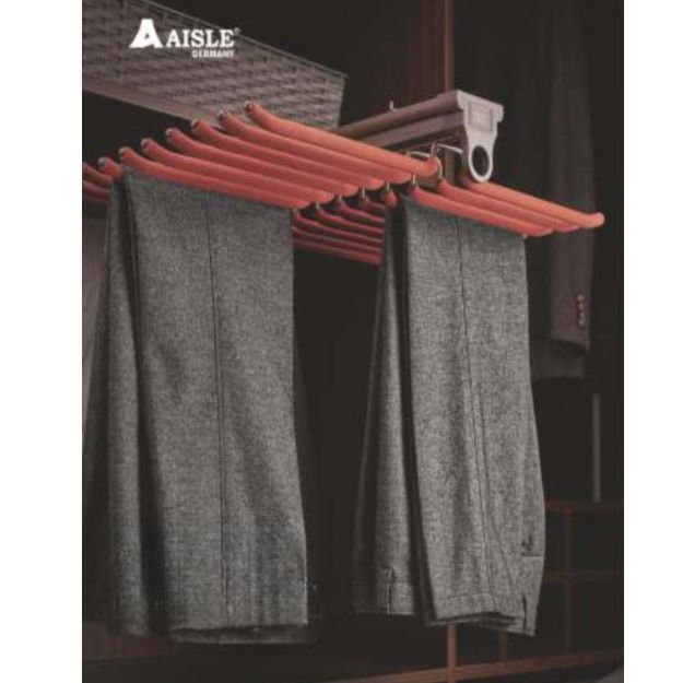 Cupboard Double Line Trouser Rack Aisle