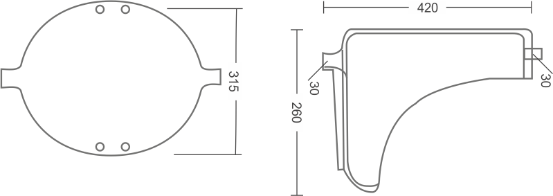 Aqutop Flat Black( F/B) Urinal