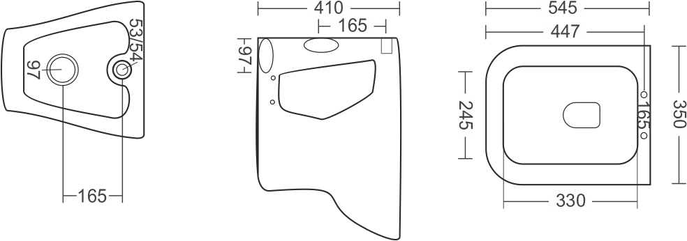 Aqutop Grace-S/P EWC Water Closet