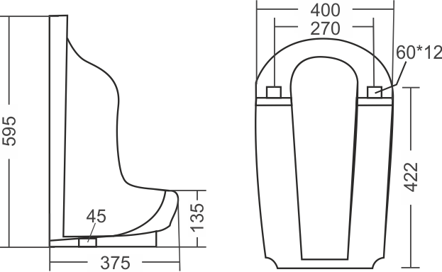 Aqutop Large Urinal