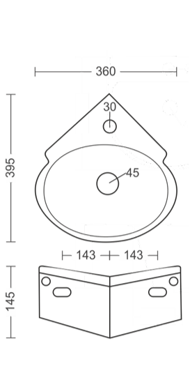 Aqutop Skim Wash Basin