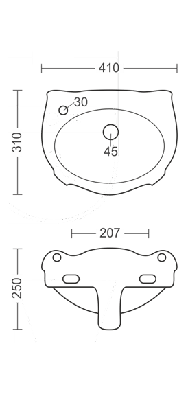 Aqutop Smile Wash Basin