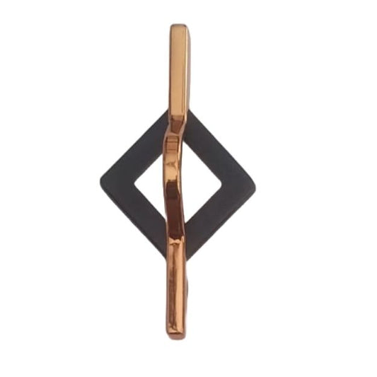 Knob R.Gold/Black -7058
