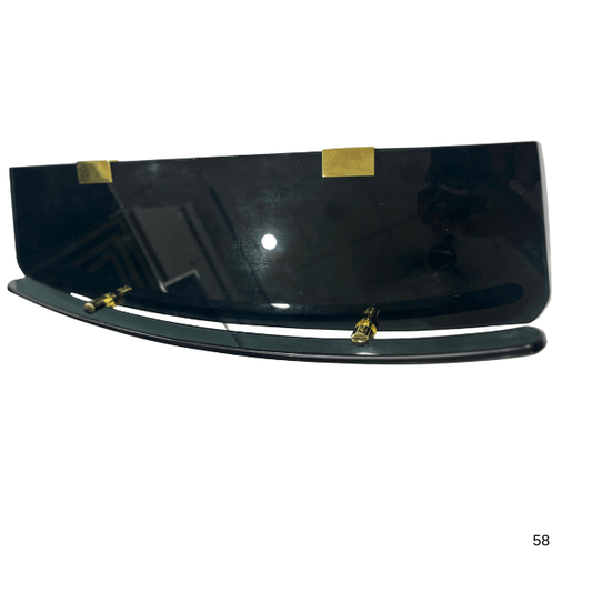 Glass Shelf Black Heavy