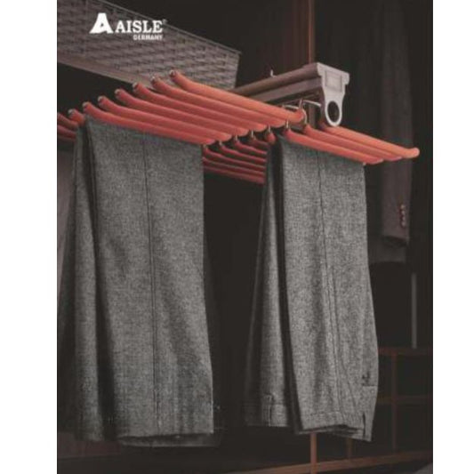 Cupboard Double Line Trouser Rack Aisle