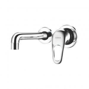 F1002471 Carbon Wall mounted single lever basin mixer CERA