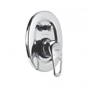 F1002721 Carbon High flow single lever concealed diverter CERA