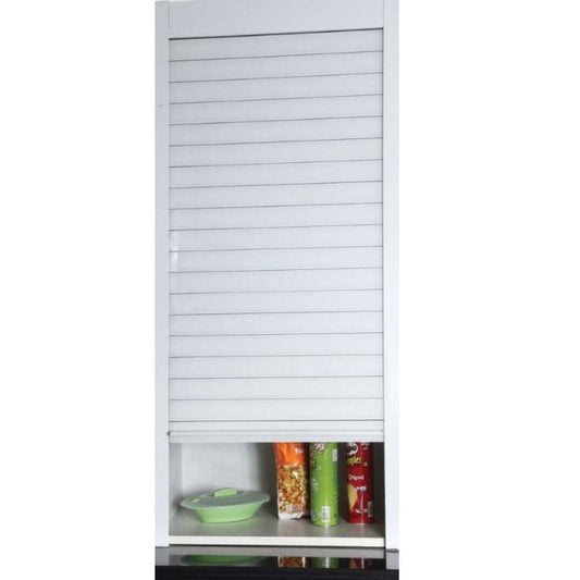 Kitchen Glass Rolling Shutter White-600MM