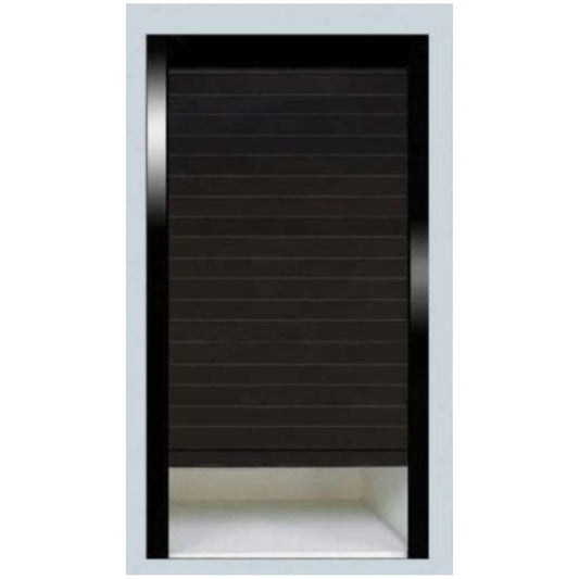Kitchen Glass Rolling Shutter Black-600MM Aisle