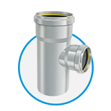 REDUCER TEE FINOLEX - 75mm X 110 mm