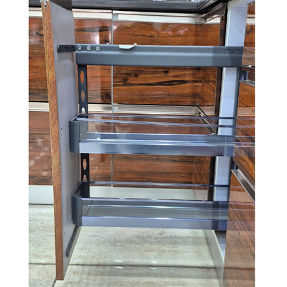 Kitchen Basket Side- BPO Glass -250MM Aisle